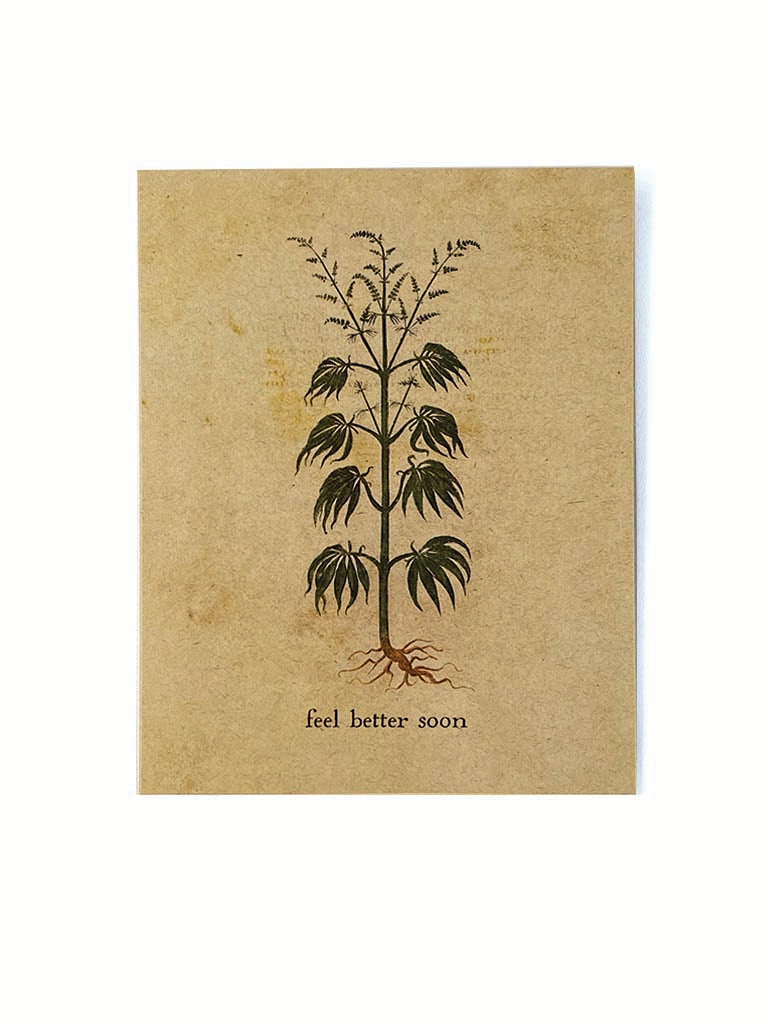 Medieval Weed Note Card