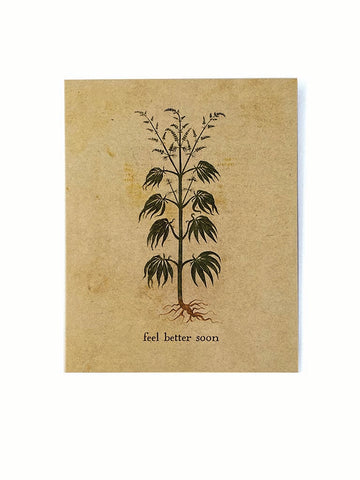Medieval Weed Note Card