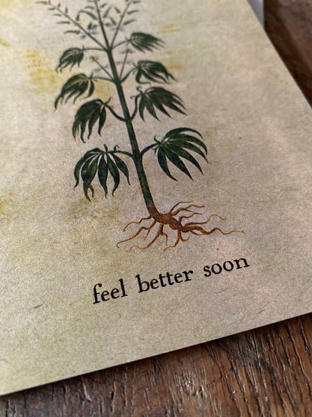 Medieval Cannabis Note Card