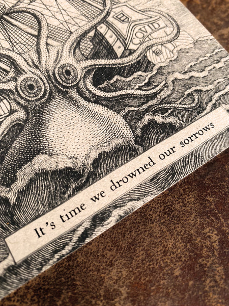 Kraken Covid Note Card