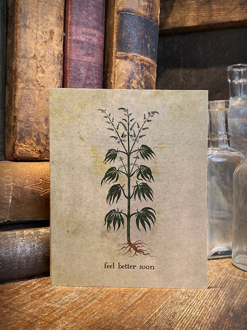 Medieval Cannabis Note Card