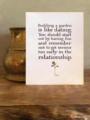 Gardening Note Card